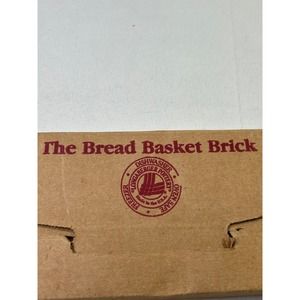 Longaberger Pottery Bread Warmer Brick Red Rectangle Oven Safe NIB